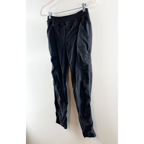 Lululemon Mid Rise Studio Straight Leg Pants Black 6 - Picture 8 of 9